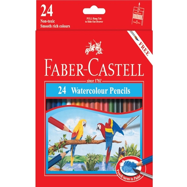 Bút chì màu nước Parrot Faber-Castell 24 màu dài