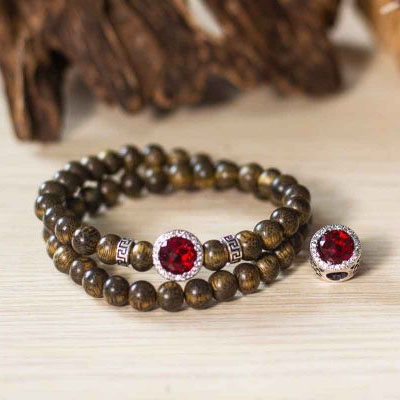 Vòng Gỗ Trầm Hương Hợp Mệnh và Hợp Với Tuổi Nào? 10 VÒNG TAY TRẦM HƯƠNG MIX MẶT ĐÁ PANDORA 925 TRẦM HƯƠNG KINH BẮC