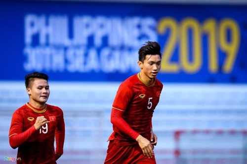 U22 Việt Nam đấu tập nội bộ ngay buổi đầu tiên ở Philippines