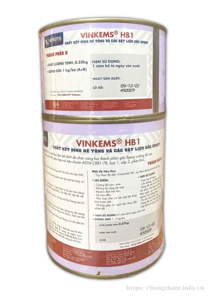 Vinkems HB1 - Keo Epoxy kết dính đa năng, cường độ cao