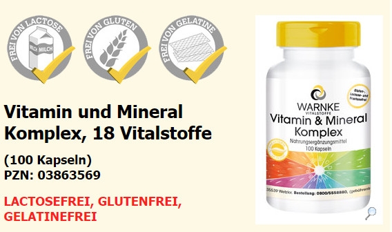 Vitamin tổng hợp Warnke Vitamin und Mineral Komplex