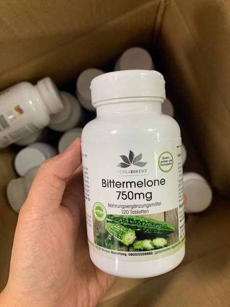 Viên uống giảm cân Bittermelone 750mg chiết xuất từ mướp đắng