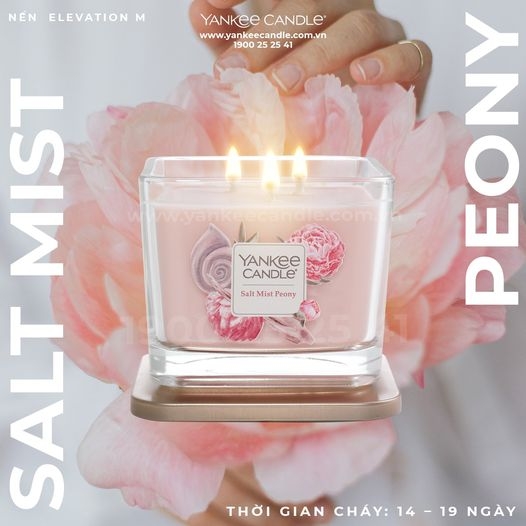 NẾN LY ELEVATION SALT MIST PEONY YANKEE CANDLE
