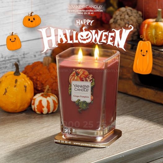 NẾN ELEVATION GINGER PUMPKIN MÓN PHỤ KIỆN CHO LỄ HALLOWEEN THÊM HOÀN