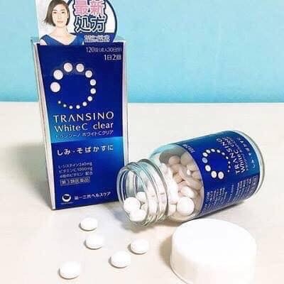 Transino hộp xanh - Viên uống trị nám tàn nhang, hàng nội địa Nhật | 9 MARKET