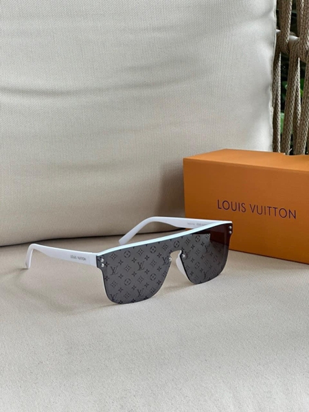 Kính mắt thời trang Louis Vuitton gọng trắng họa tiết monogram Like Auth on web fulbox