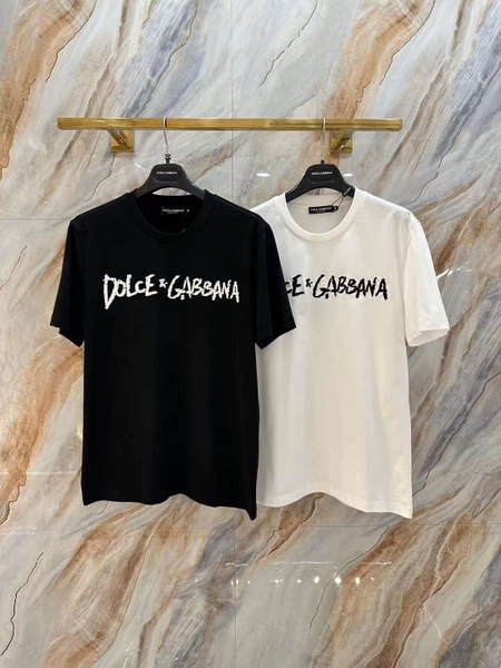 Áo T-shirt Dolce Gabbana logo chữ nét ngực Like Auth on web | TANYA