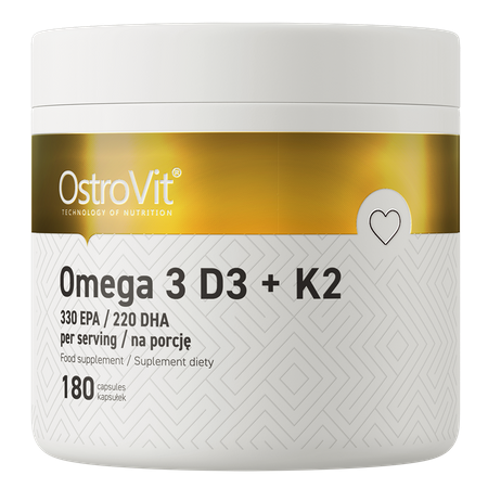 Viên uống Omega 3 D3 + K2 của thương hiệu Ostrovit tăng cường khả năng hấp thụ dưỡng chất Viên uống Omega 3 D3 + K2 của thương hiệu Ostrovit tăng cường khả năng hấp thụ dưỡng chất
