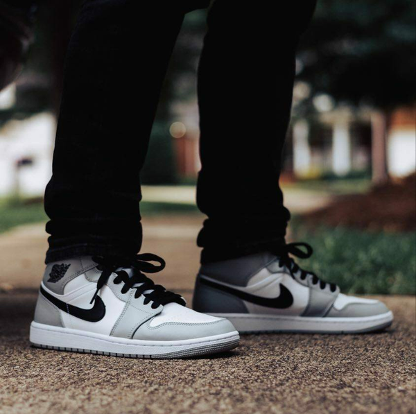 jordan 1 mid light smoke grey low top