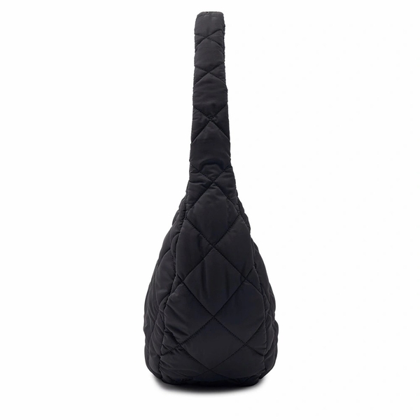★MLB Korea★ Quilted Hobo Bag Large NY Black 3ABQL0936-50BK Túi MLB Korea Quilted Hobo Bag Large New York Yankees Black