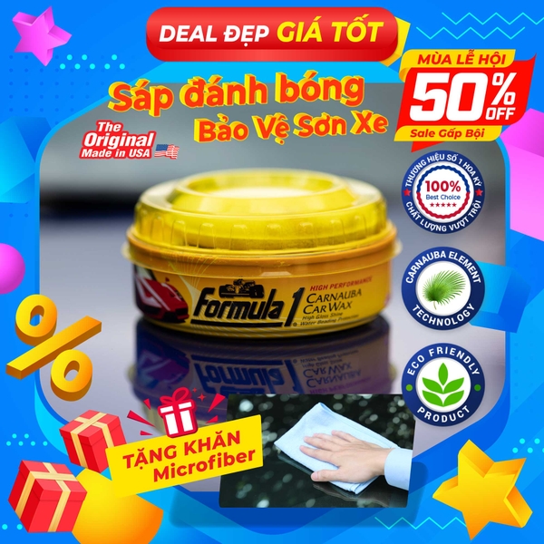 Sáp đánh bóng hộp nhỏ FORMULA 1 615026 227g - Nhập Khẩu Chính Hãng