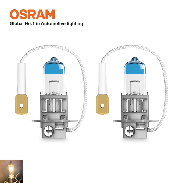 Combo 2 Bóng Đèn Halogen Tăng Sáng 150% OSRAM Night Breaker Laser H3 12V 55W - Nhập Khẩu Chính Hãng