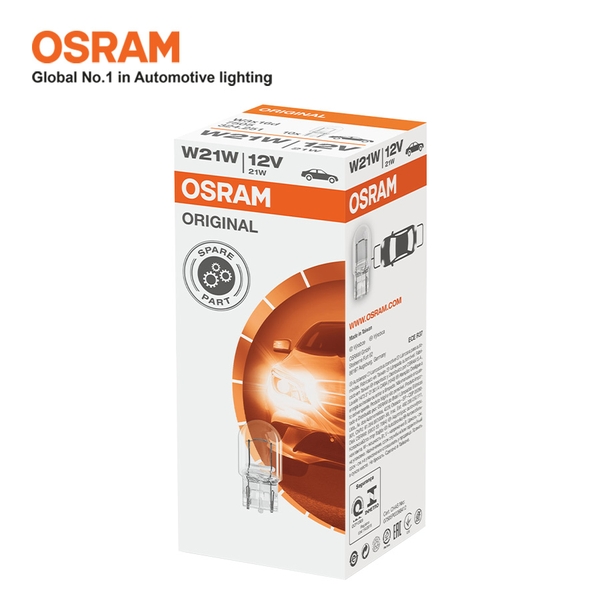 Combo 10 Bóng Đèn Chân Ghim Lớn 1 Tim OSRAM Original T20 W21W 12V 21W - Nhập Khẩu Chính Hãng