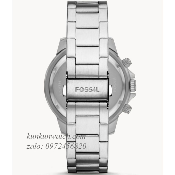 Đồng Hồ Nam Fossil BQ2492 Chronograph Niềng Số Dây Kim Loại 45mm