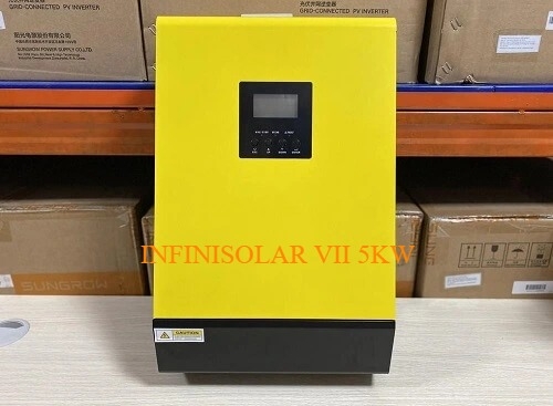 Máy Inverter hòa lưới có lưu trữ ON/OFF INFINISOLAR V II 5KW-48Vol-120A Mppt SCC SẠC 60A