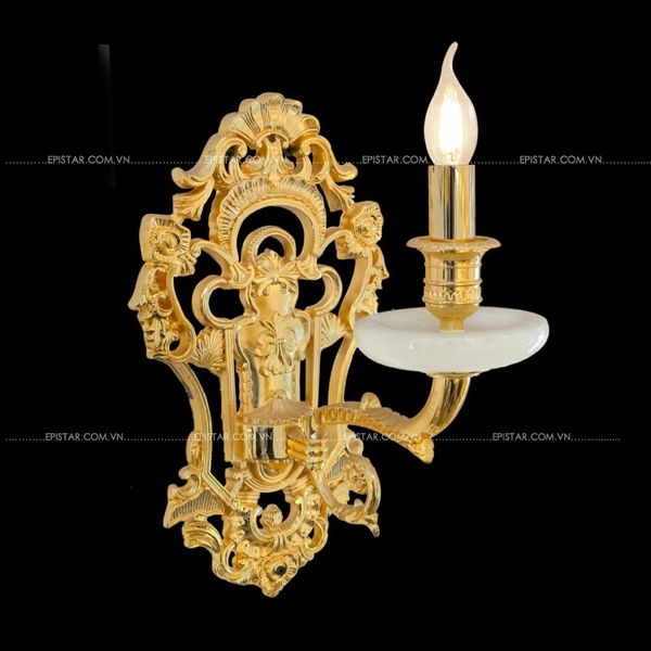 đèn tường biệt thự, đèn lâu đài, đèn tường đồng cao cấp, đèn tường đồng đẳng cấp