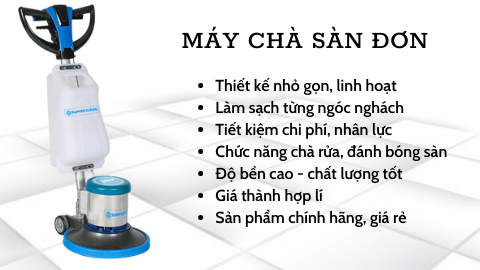 ưu điểm máy chà sàn đơn