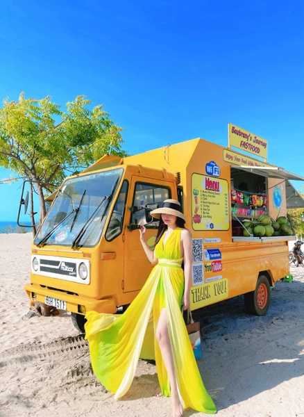 Đầm Maxi Mix Màu Xanh Vàng DM748