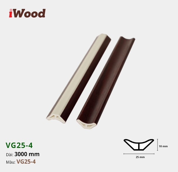 Nẹp âm iWood VG25-4