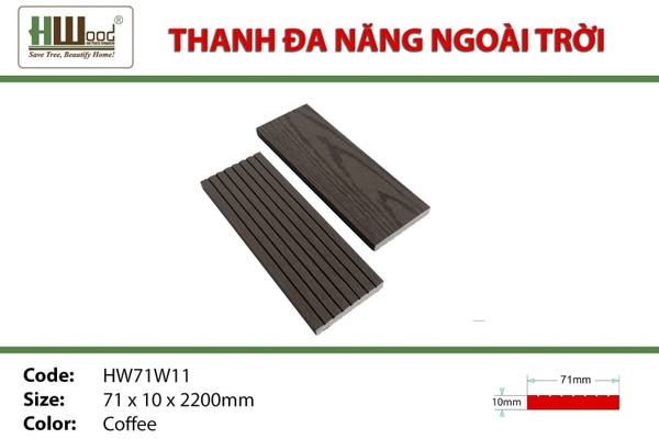 Thanh Đa Năng HWOOD HW71W11 Coffee