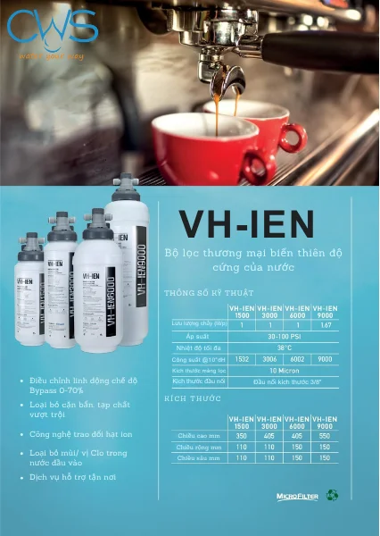 Máy Làm Mềm Nước Chungho VH IEN 6000 - Giải Pháp Tối Ưu Cho Kinh Doanh F&B