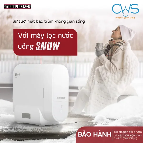 Máy lọc nước Stiebel Eltron công nghệ RO nhỏ gọn, lắp đặt thuận tiện