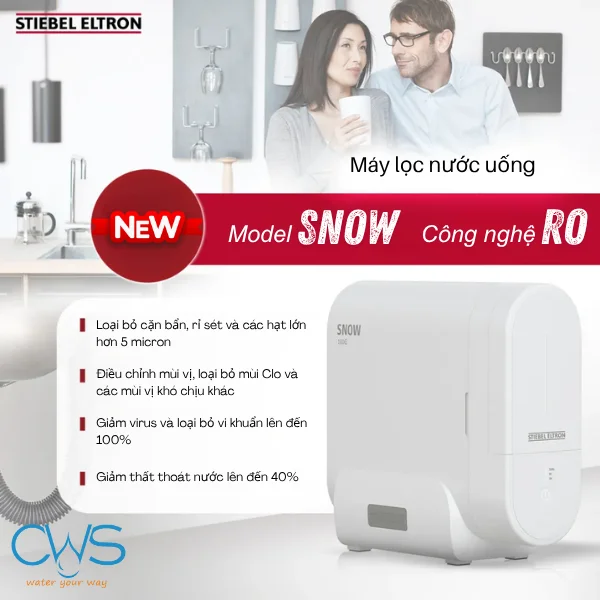 Máy Lọc Nước Stiebel Eltron SNOW Thiết Kế Thế Hệ Mới, Lắp Đặt Âm Bồn