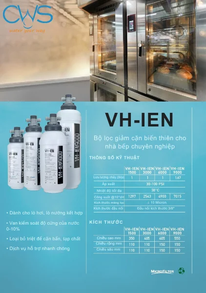 Thông số kỹ thuật máy làm mềm nước MicroFilter VH-IEN 6000