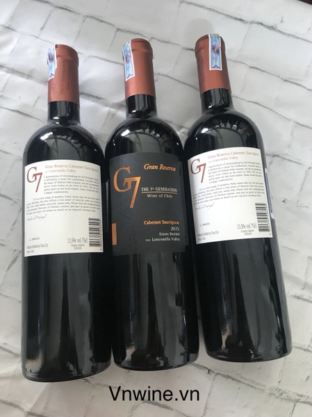 Rượu G7 Gran Reserva Cab Sau 750ml