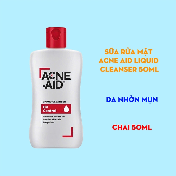 Sữa rửa mặt Acne Aid Liquid Cleanser 50ml - dành cho da nhờn mụn