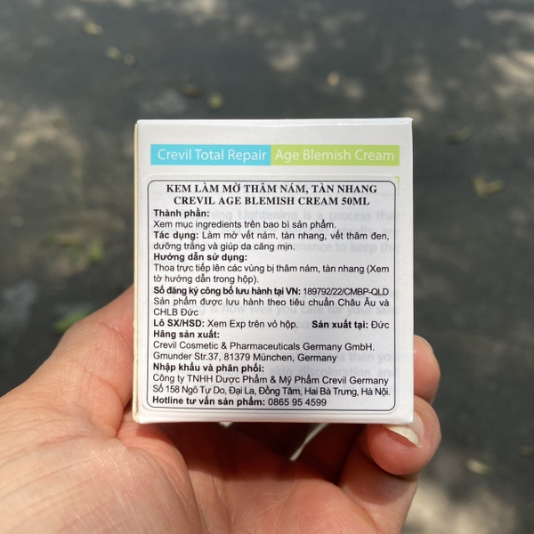 Kem Làm Mờ Nám Crevil Total Repair Age Blemish Crème 50ml