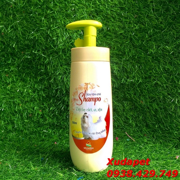 SỮA TẮM VIME SHAMPO DÀNH CHO CHÓ LÔNG TRẮNG 300ML CAO CẤP - SP000175