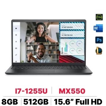 Laptop Dell Vostro 3520 I7-1255U/8GB/512GB PCIE/VGA 2GB MX550/15.6 FHD/FREE OS/XÁM