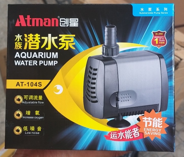 Máy bơm bể cá Atman 104s ( 28w-Hmax 2m),tiết kiệm điện, độ bền cao