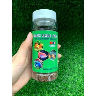 Thức ăn cá Nano Aqua Fish (100g), cám cho cá nhỏ, cung cấp đầy đủ dinh dưỡng thiết yếu cho cá 7 màu, váy, ngựa....