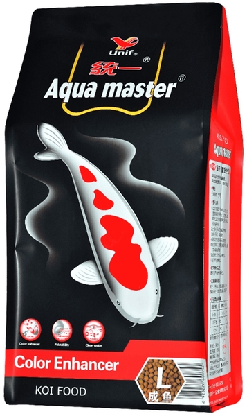 {SALE } Thức ăn cá koi Aqua Master 5kg (size L), cám cá koi, thức ăn tăng màu cho cá,  cám koi phát triển toàn diện
