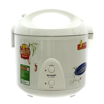 Nồi cơm điện sharp ks19etv (ks-19etv) - nồi cơ, 1.8 lít, 600w