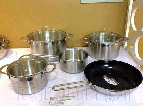 Bộ nồi 5 chiếc inox elo clio plus