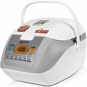 Nồi cơm điện sharp ks-com18v/ w - nồi điện tử, 1.8 lít, 830w