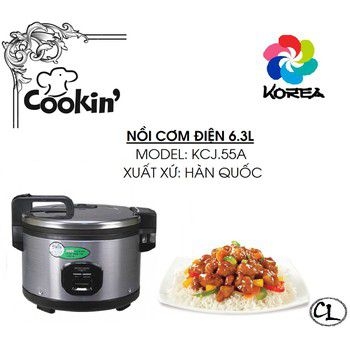 Nồi cơm điện kitchen kcj55a (kcj-55a) - nồi cơ, 6.3 lít, 1370w