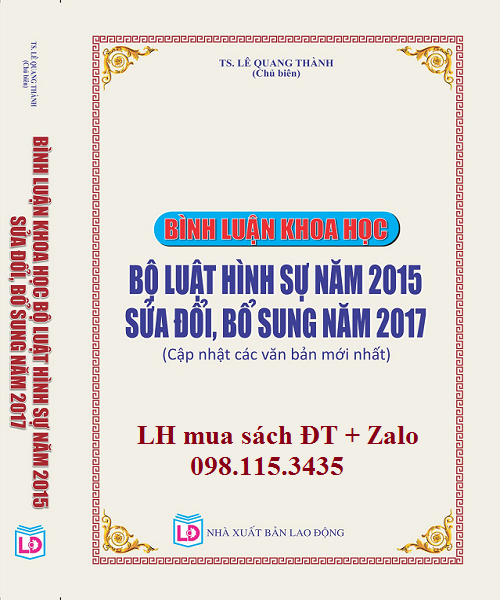 Sách Bình Luận Khoa Học Bộ Luật Hình Sự Mới Nhất