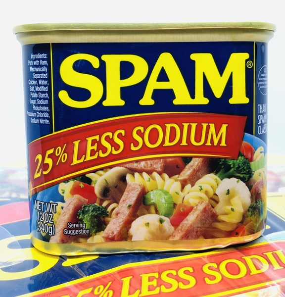 THỊT HỘP MỸ SPAM 25% LESS SODIUM - 340G