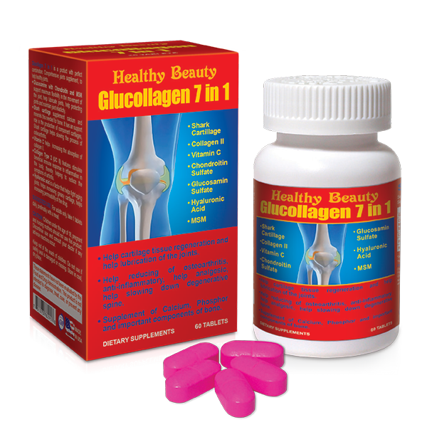 VIÊN UỐNG BỔ KHỚP HB GLUCOLLAGEN 7 IN 1 ( HEALTHY BEAUTY) - 60 VIÊN