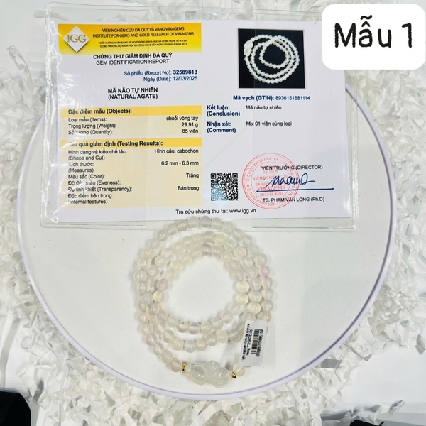 VÒNG CHUỖI MÃ NÃO TỰ NHIÊN