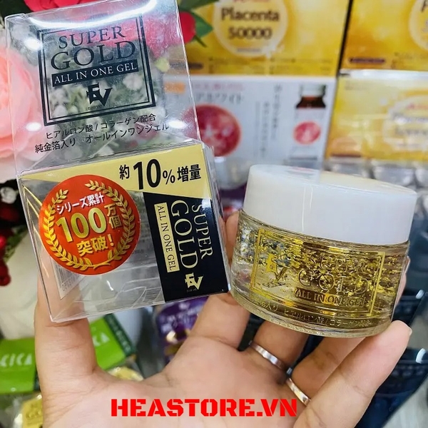 TINH CHẤT VÀNG SUPER GOLD ALL IN ONE GEL 50G NHẬT BẢN