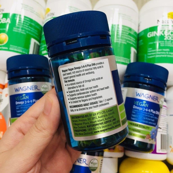 WAGNER VIÊN UỐNG THUẦN CHAY VEGAN OMEGA 369 PLUS DHA 60 VIÊN Hàng