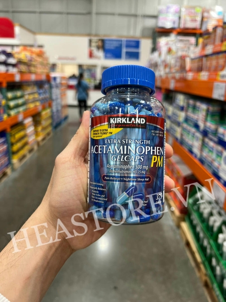 VIÊN UỐNG GIẢM ĐAU HẠ SỐT ACETAMINOPHEN KIRKLAND EXTRA STRENGTH RAPID RELEASE 500MG PM- 375 VIÊN