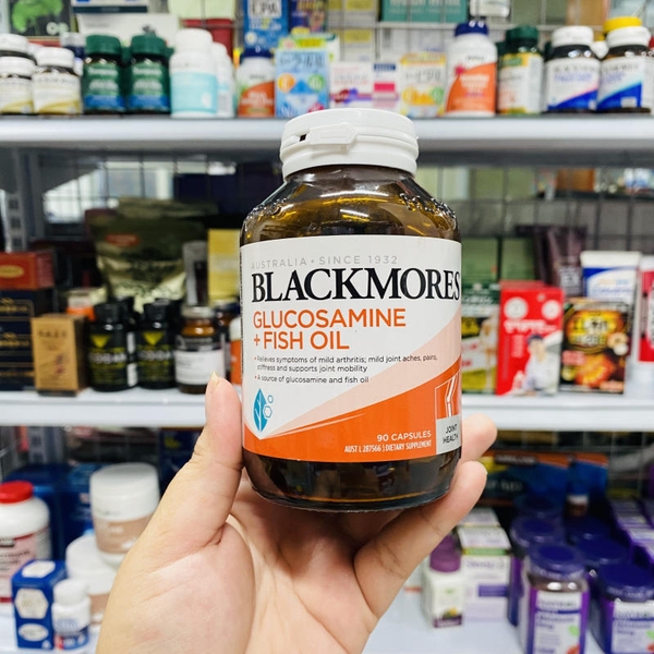 VIÊN UỐNG BỔ KHỚP BLACK MORE GLUCOSAMINE + FISH OIL 90 VIÊN