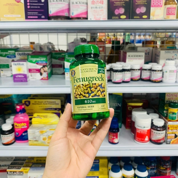 VIÊN UỐNG LỢI SỮA CỎ CÀ RI FENUGREEK 610mg 100 viên