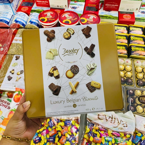 BÁNH QUY DESOBRY LUXURY BELGIAN HỘP 12 LOẠI - 400G